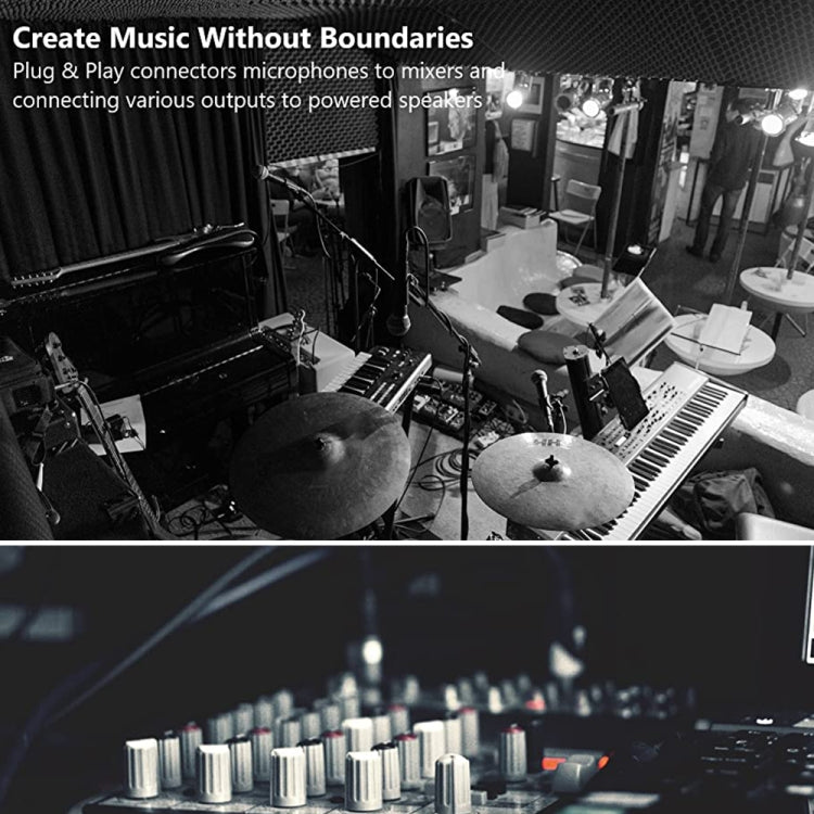 5m XLR Microphone Cable - 3-Pin Male to Female Balanced Audio Cable