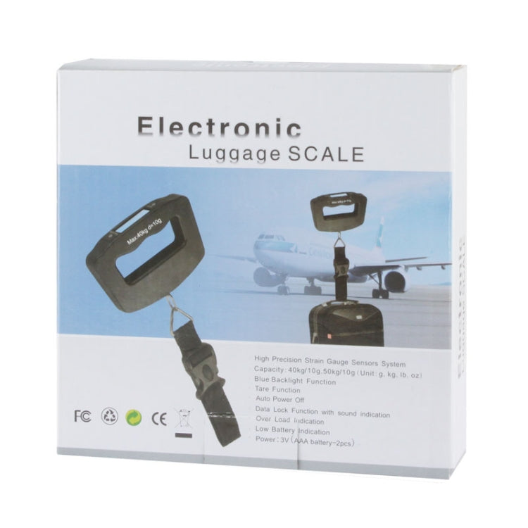 50kgx10g LCD Electronic Travel Luggage Hook Weight Scale