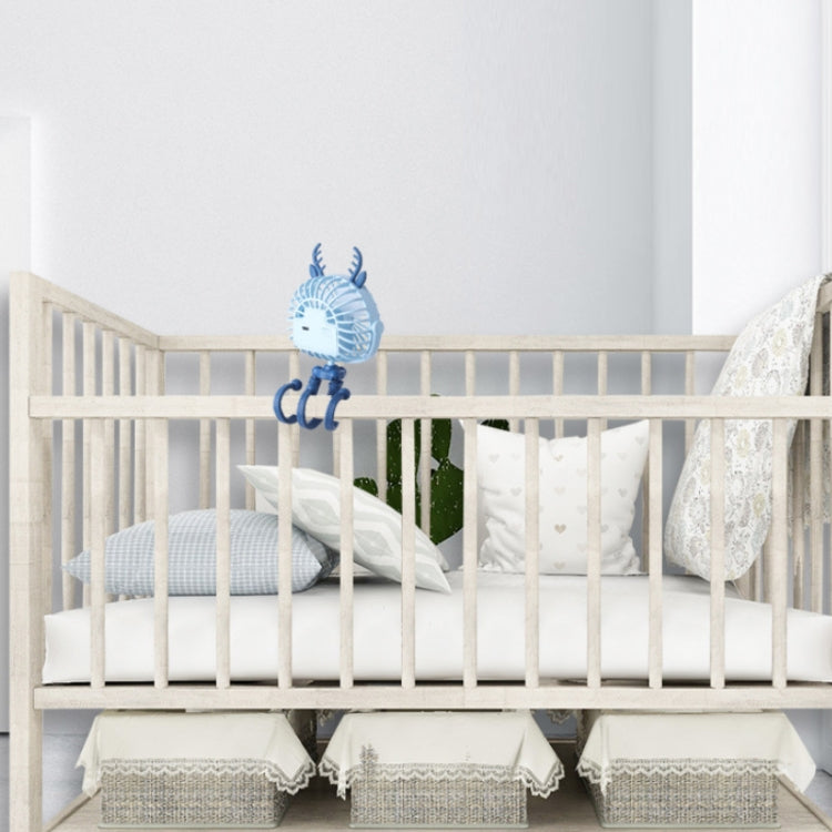 Mini Portable USB Fan with Night Light - Cute Octopus Design for Kids