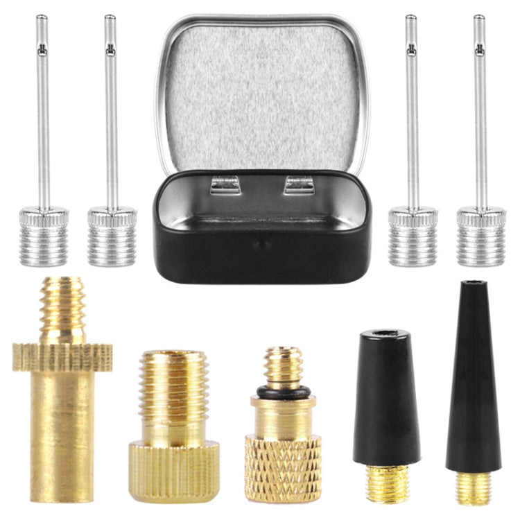 Bicycle Valve Adapter Set - Multi-Piece Bike Pump Accessories Kit