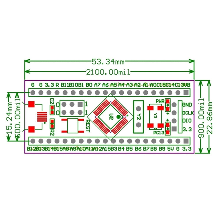 STM32F103C8T6 Development Board - ARM Cortex-M3 Microcontroller | Blue Pill