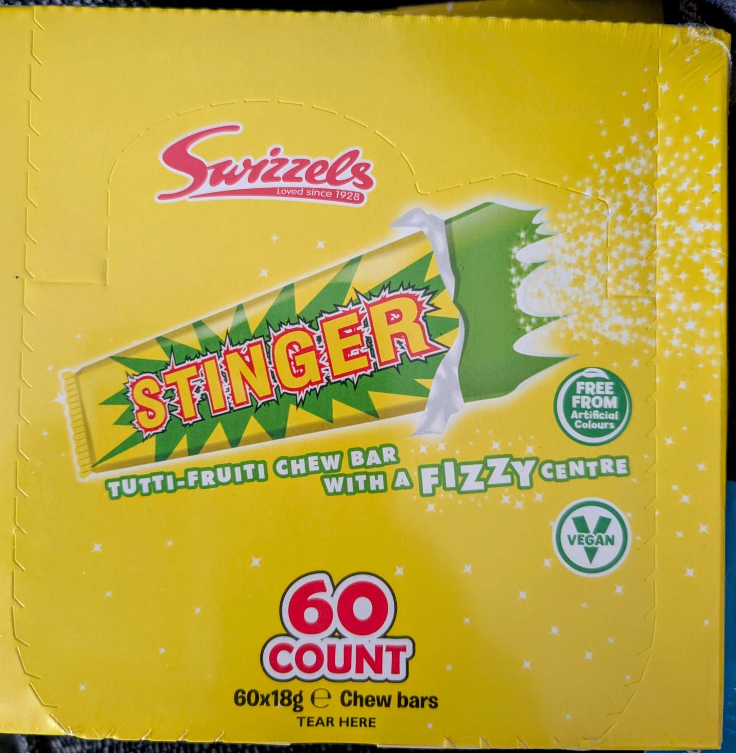 Swizzels Refreshers Chew Bars – Box of 60 Ex store hartlepool