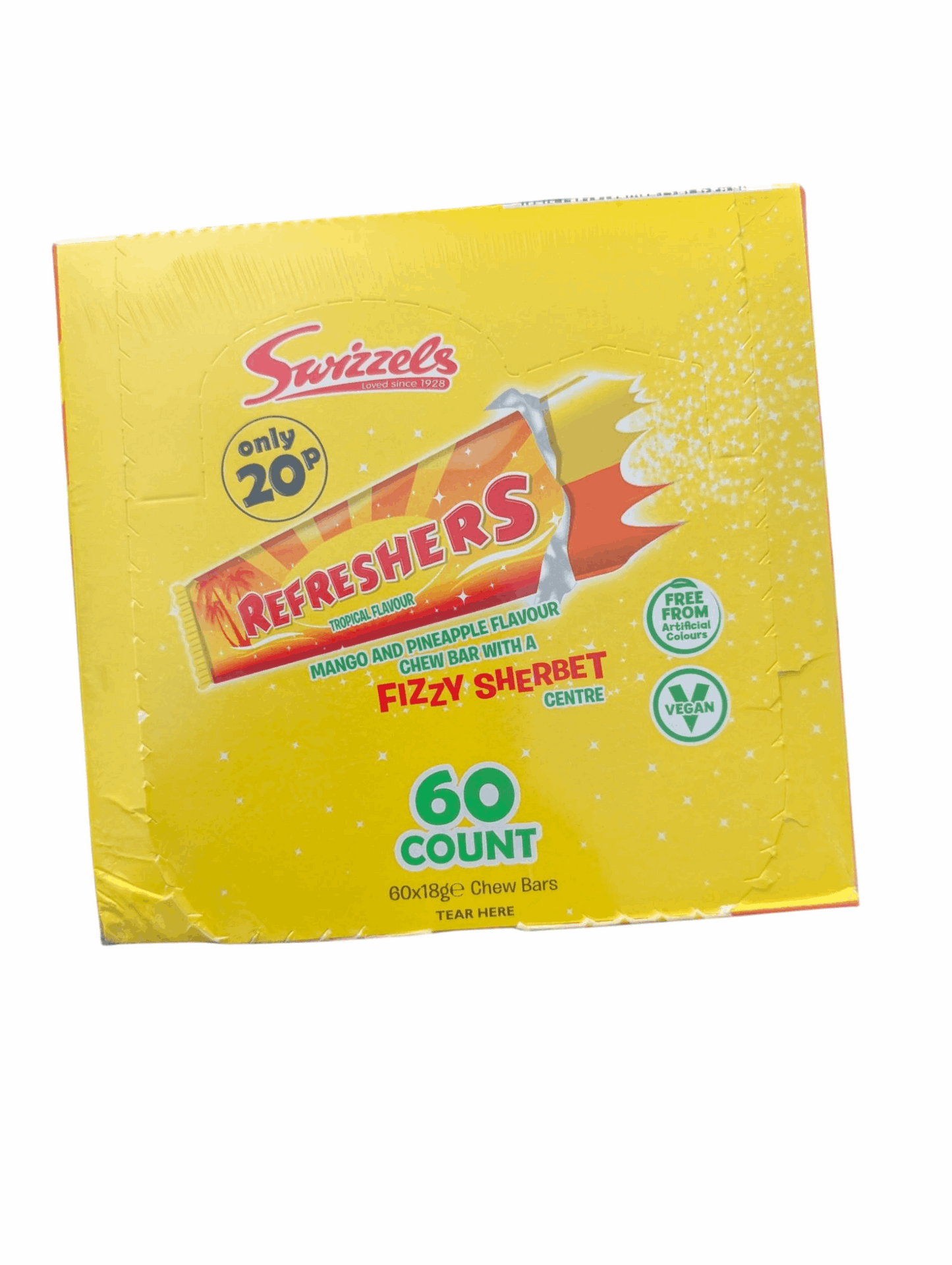 Swizzels Refreshers Chew Bars – Box of 60