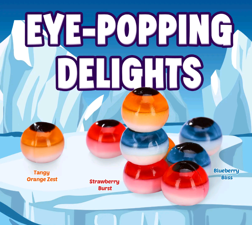 Amos 4D Gummy Eyeballs – Fruity Halloween Candy Fun