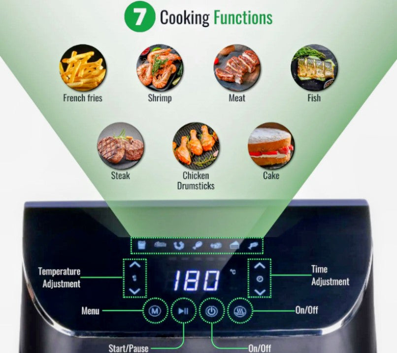 NUOVVA 4L Digital Air Fryer – Crispy Food, Zero Guilt