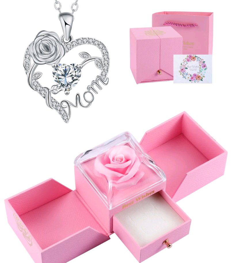 Gorgeous gift for your mum, rose necklace.