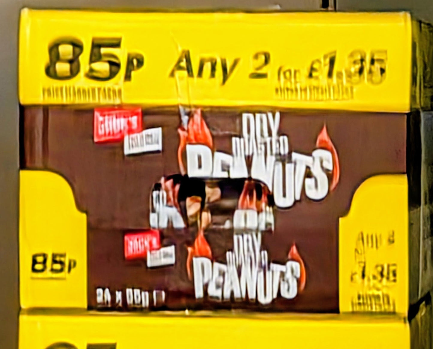 Jack’s Roasted & Dry Roasted Salted Peanuts – Box of 24 × 75g Packs