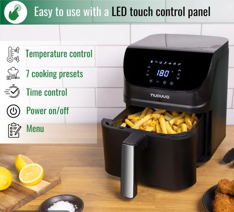 NUOVVA 4L Digital Air Fryer – Crispy Food, Zero Guilt