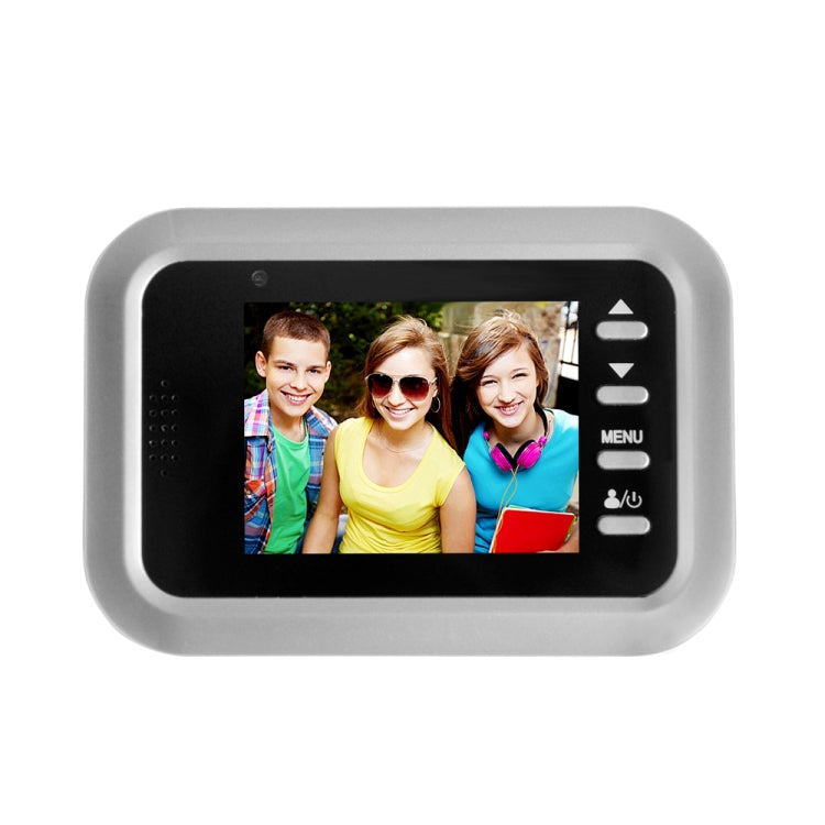 W8-S Smart Peephole Camera - 2.4" Screen 2.0MP Security Viewer with TF Card