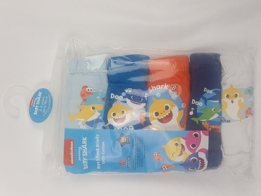 B4 BABY SHARK 5PK - 18 MONTH - 5 YEARS