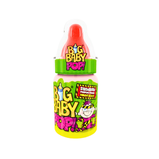 Big Baby Pop bottle with colorful design on a white background