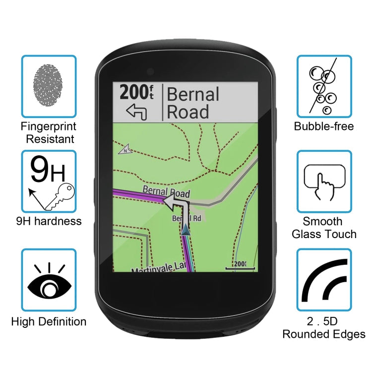 Garmin Edge 530 Screen Protector - 9H Tempered Glass Film 0.26mm