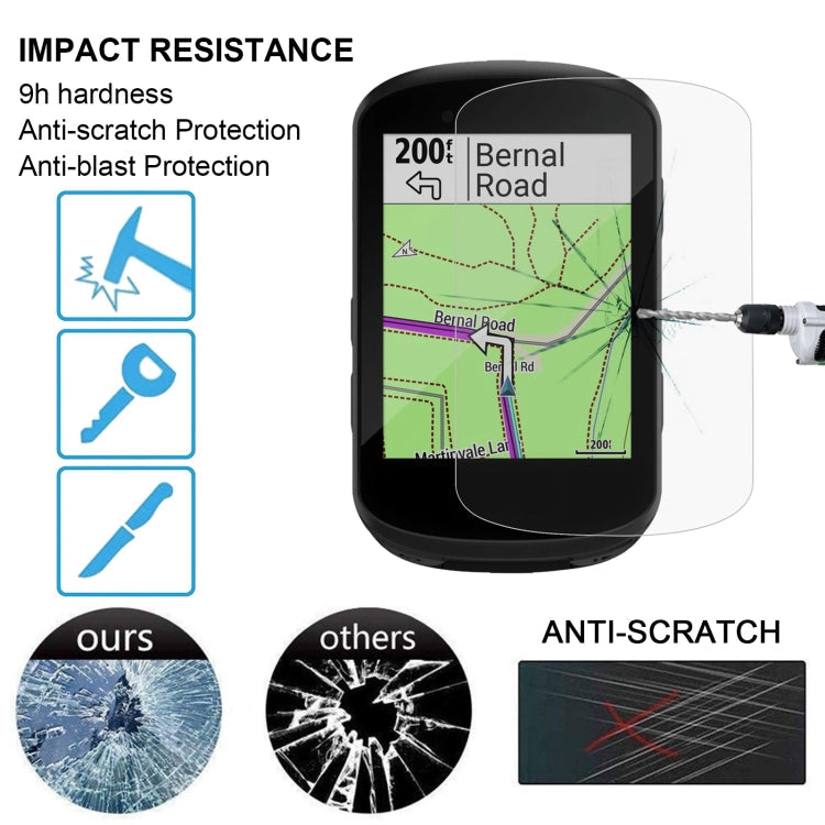 Garmin Edge 530 Screen Protector - 9H Tempered Glass Film 0.26mm