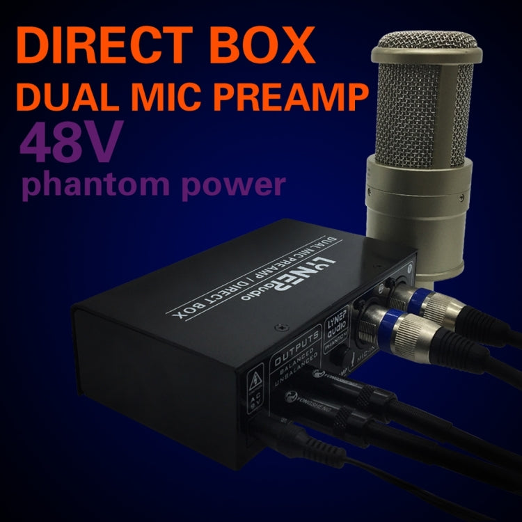 LINEPAUDIO A961 2-Channel Microphone Amplifier - Electric Guitar & Bass Amp