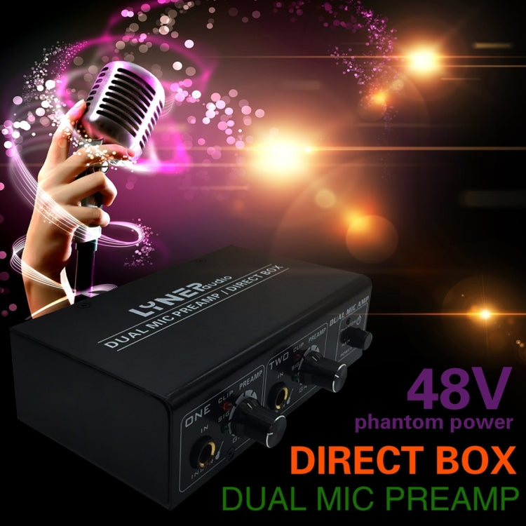 LINEPAUDIO A961 2-Channel Microphone Amplifier - Electric Guitar & Bass Amp