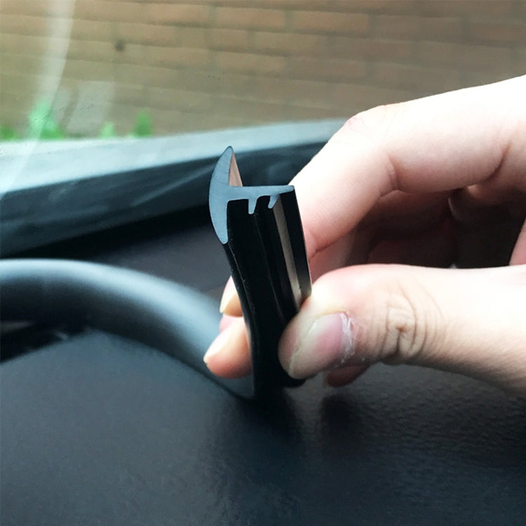 1.5m Car Dashboard Decorative Strip - Chrome Rubber Trim Seal