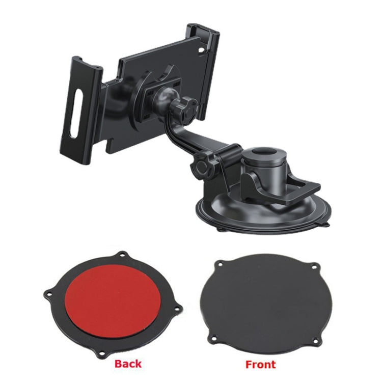 Car Dashboard Tablet Holder - Suction Cup Windshield Mount with Tray