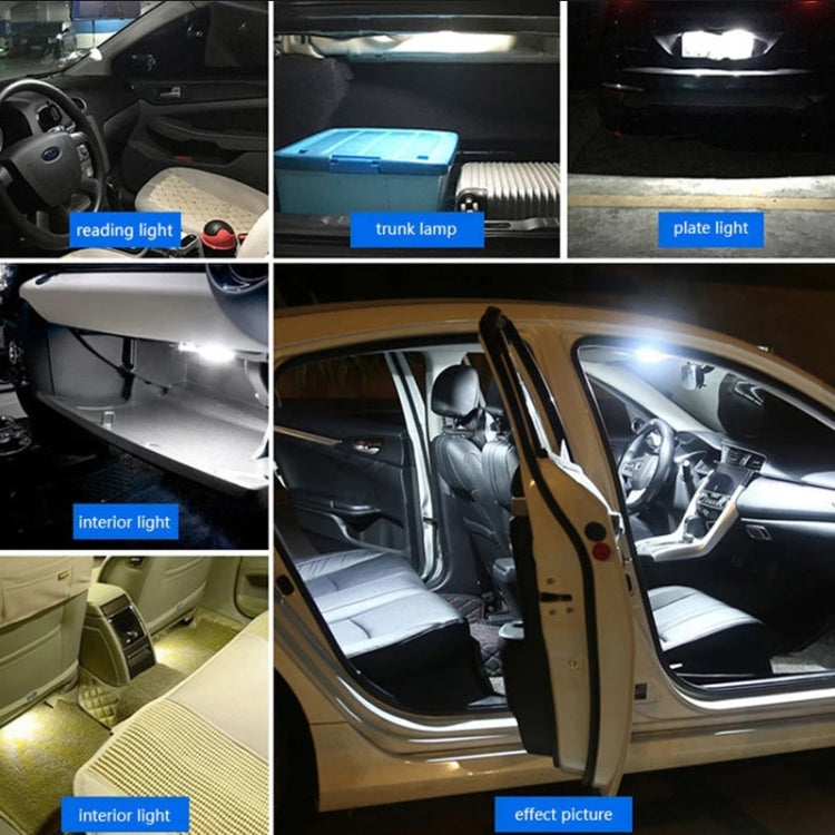 2pcs 39mm DC12-24V / 1W / 6000K / 60LM 15LEDs SMD Car Reading Lamp Dome Light