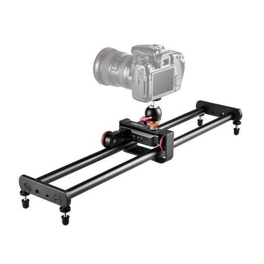 YELANGU L4X-60ET 60cm Camera Slider Rail Track with Ballhead Trolley