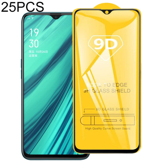 25 Pack 9D Tempered Glass Screen Protector - OPPO & Realme Full Coverage Bulk