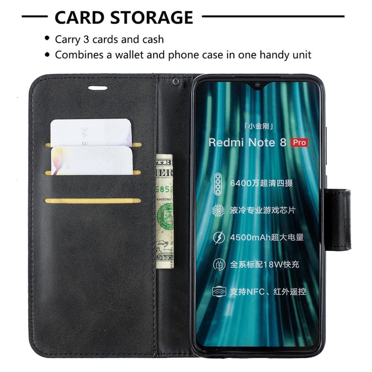 Retro Lambskin Texture Pure Color Horizontal Flip PU Leather Case with Holder & Card Slots & Wallet & Lanyard, For Xiaomi Redmi Note 8Pro