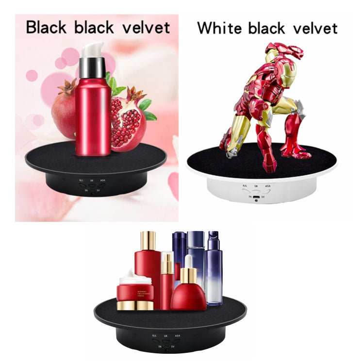 20cm USB Electric Rotating Turntable - Photography Display Stand (8kg Load)