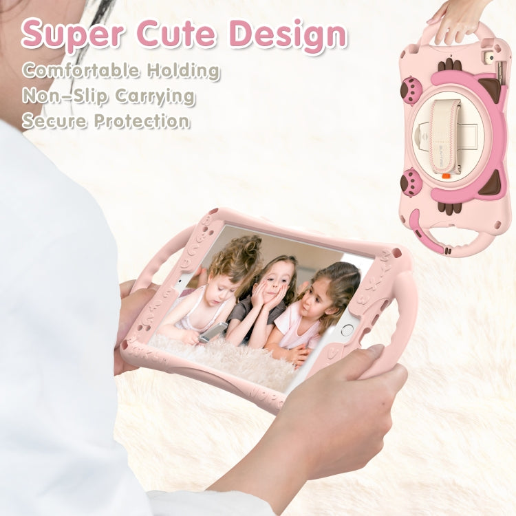 Kids iPad Mini Case - Cute Cat Shockproof EVA Cover with Handle & Strap