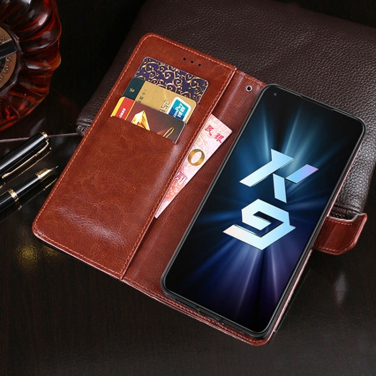 idewei Crazy Horse Texture Horizontal Flip Leather Case with Holder & Card Slots & Wallet, For OPPO K9 5G, For OPPO Realme Narzo 30A, For OPPO Reno5 A Japanese Version