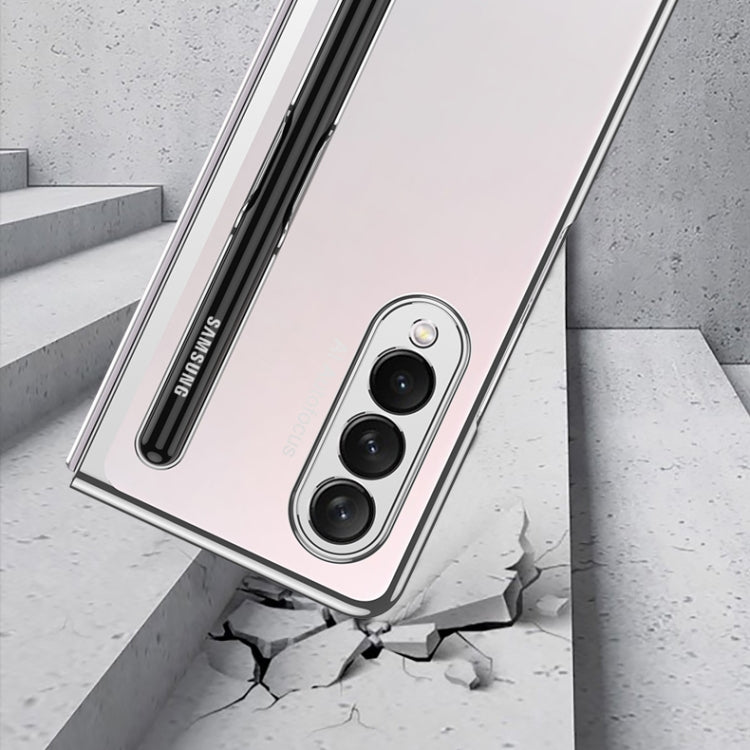 Samsung Galaxy Z Fold3 5G Case with S Pen Slot - GKK Electroplated Glass Cover