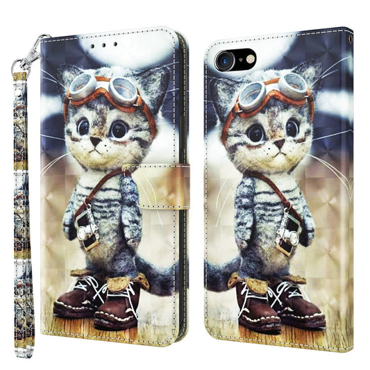 3D Painted Leather Phone Case - iPhone SE 2022/2020, 7, 8, XR, 7 Plus, 8 Plus