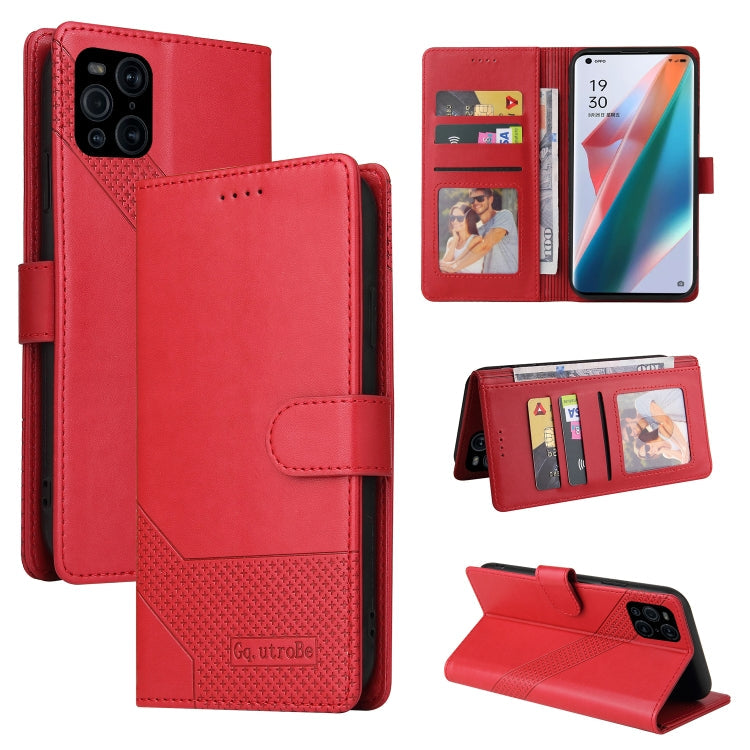 GQUTROBE Skin Feel Magnetic Leather Phone Case, For OPPO Find X3 Pro, For OPPO A7 2018, For OPPO A15 4G, For OPPO A52