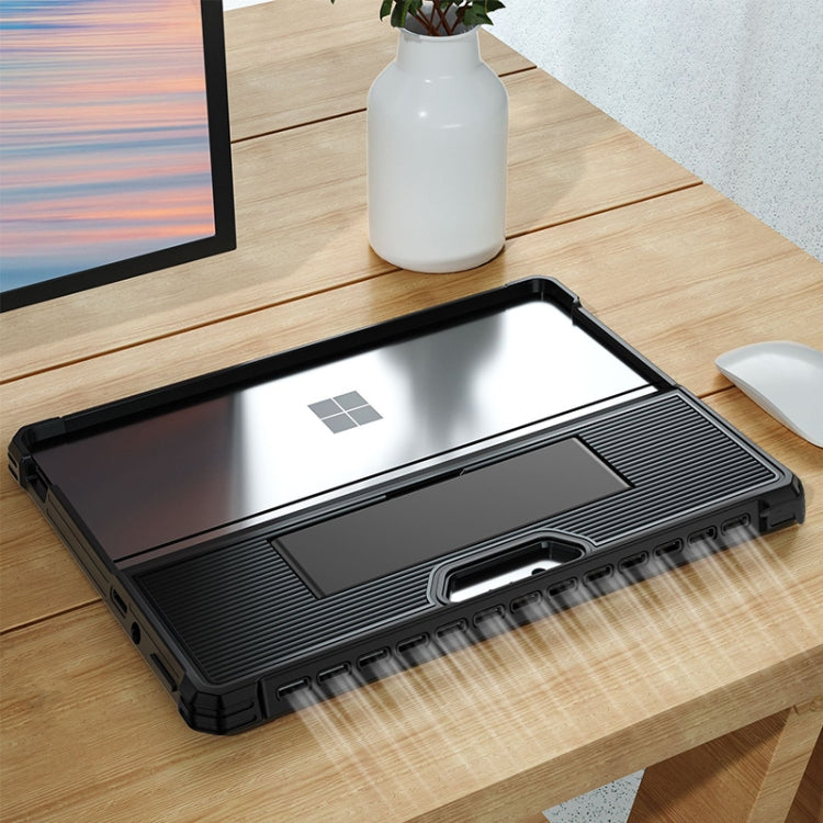 Striped Hollow Tablet Case with Holder Cover