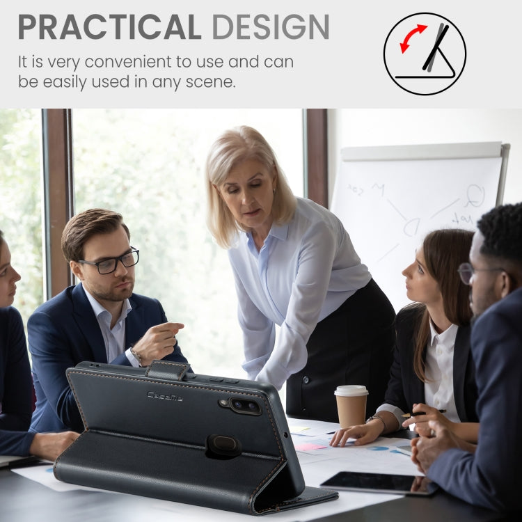 CaseMe 023 RFID Leather Phone Case - Butterfly Buckle Wallet Case with Anti-Theft Protection