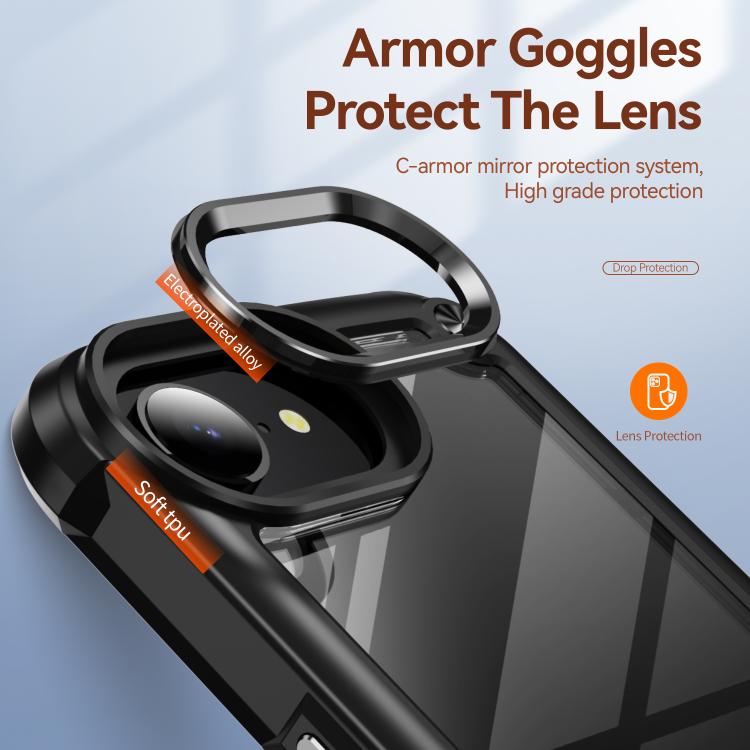 TPU + PC Phone Case with Camera Lens Protection - Hybrid Cover