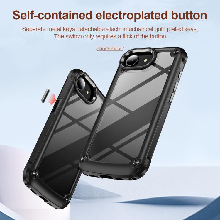 TPU + PC Phone Case with Camera Lens Protection - Hybrid Cover