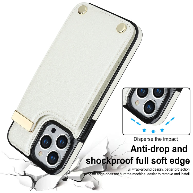 iPhone Metal Buckle Card Holder Case - Wallet Phone Case with Slots
