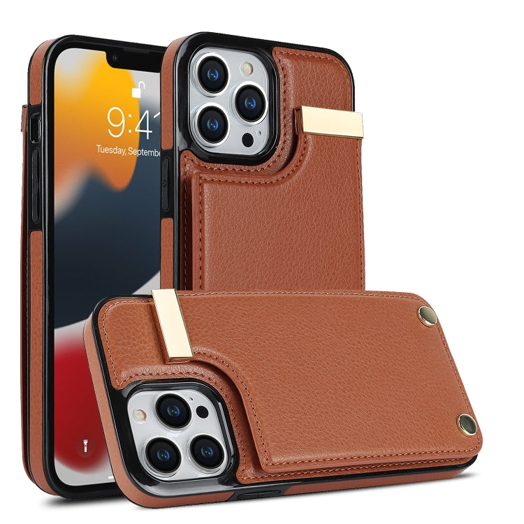 iPhone Metal Buckle Card Holder Case - Wallet Phone Case with Slots