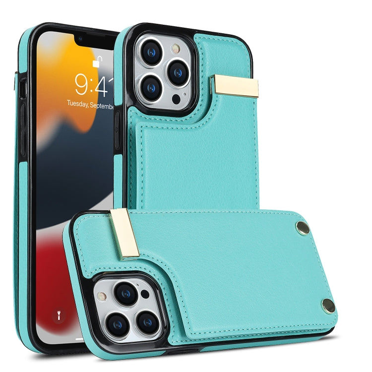 iPhone Metal Buckle Card Holder Case - Wallet Phone Case with Slots