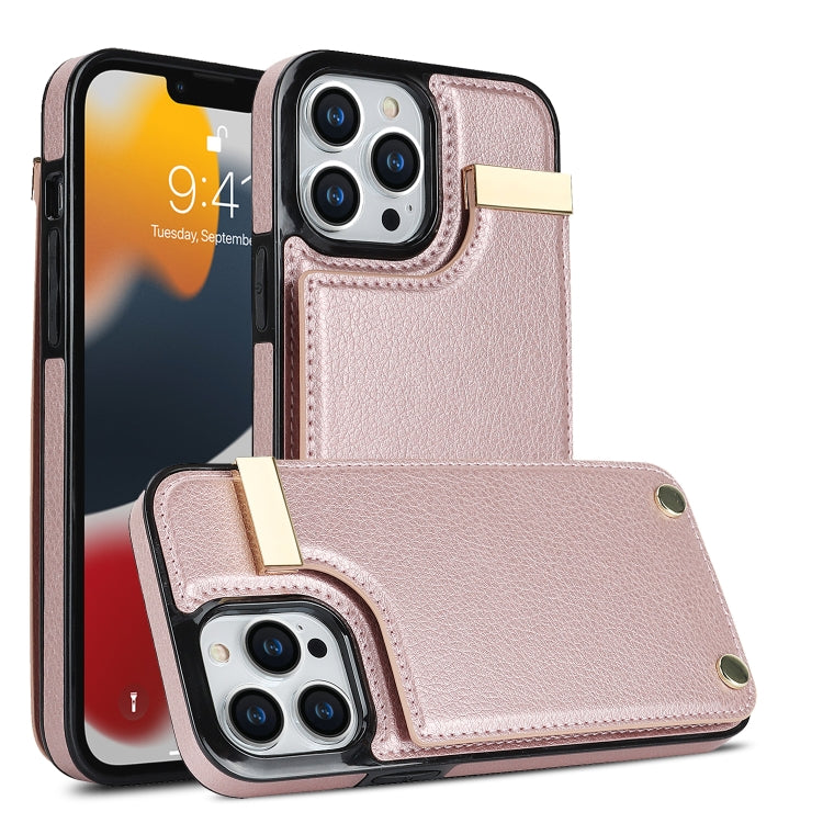 iPhone Metal Buckle Card Holder Case - Wallet Phone Case with Slots
