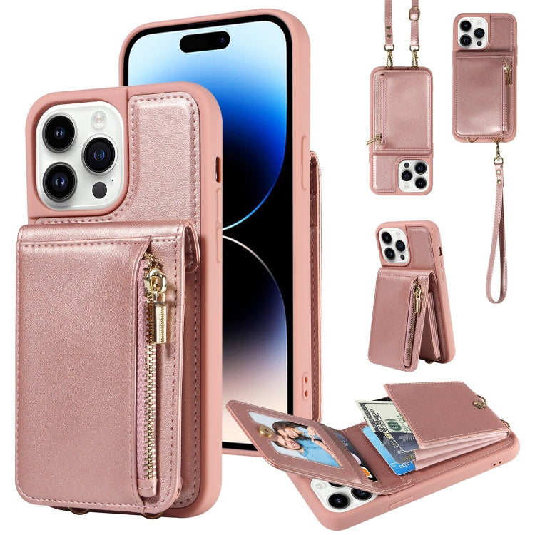 Crossbody Lanyard Zipper Wallet Leather Phone Case