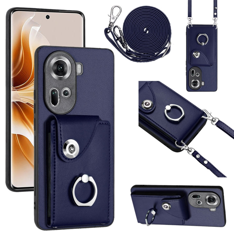 Phone Case with Card Holder, Ring Stand & Lanyard - Wallet Case