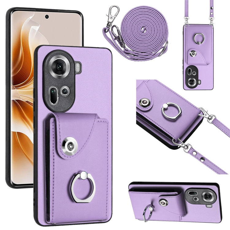 Phone Case with Card Holder, Ring Stand & Lanyard - Wallet Case