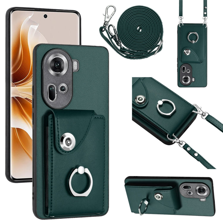 Phone Case with Card Holder, Ring Stand & Lanyard - Wallet Case