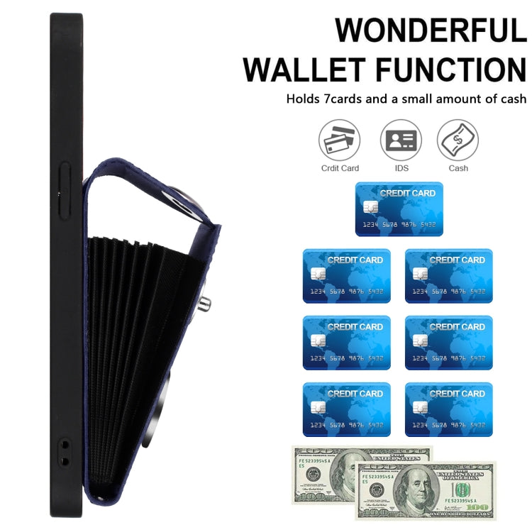 Phone Case with Card Holder, Ring Stand & Lanyard - Wallet Case