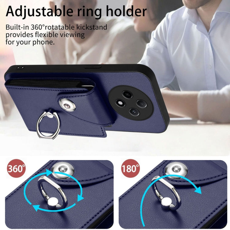 Phone Case with Card Holder, Ring Stand & Lanyard - Wallet Case