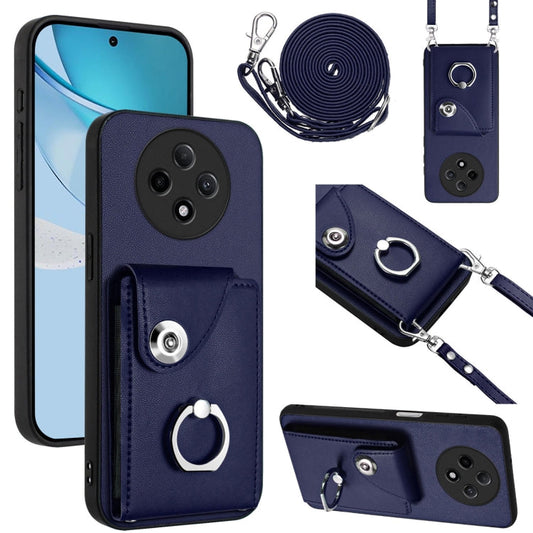 Phone Case with Card Holder, Ring Stand & Lanyard - Wallet Case