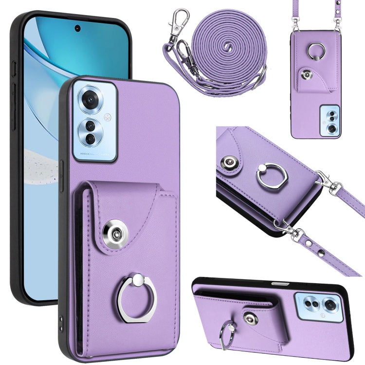 Phone Case with Card Holder, Ring Stand & Lanyard - Wallet Case