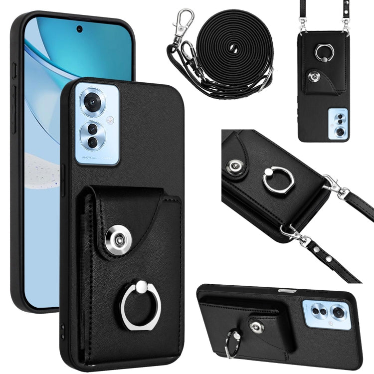 Phone Case with Card Holder, Ring Stand & Lanyard - Wallet Case