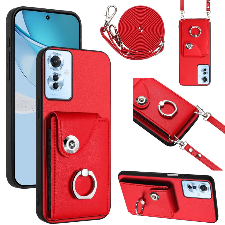 Phone Case with Card Holder, Ring Stand & Lanyard - Wallet Case
