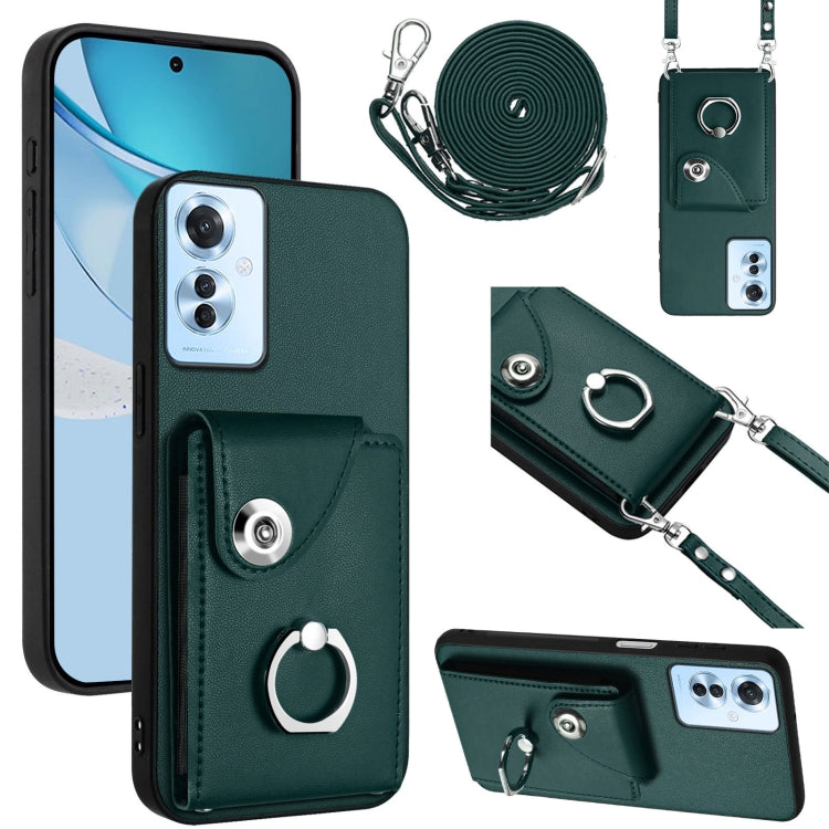 Phone Case with Card Holder, Ring Stand & Lanyard - Wallet Case